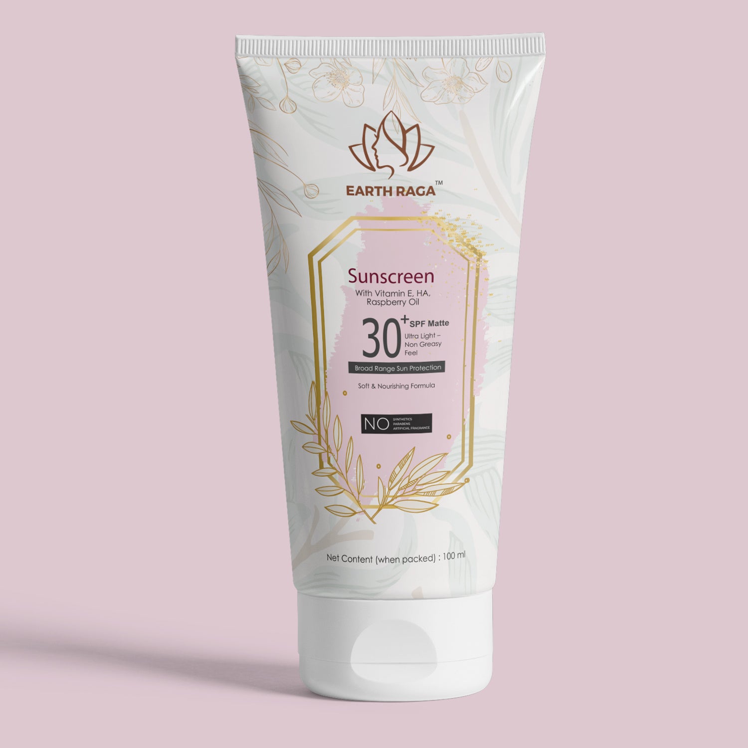 Vitamin E, Hyaluronic Acid (HA) & Raspberry Oil Sunscreen, Aloe Vera Neem Tea Tree Face Wash and Spiced Chai Organic Lip Balm - Super Saver Pack