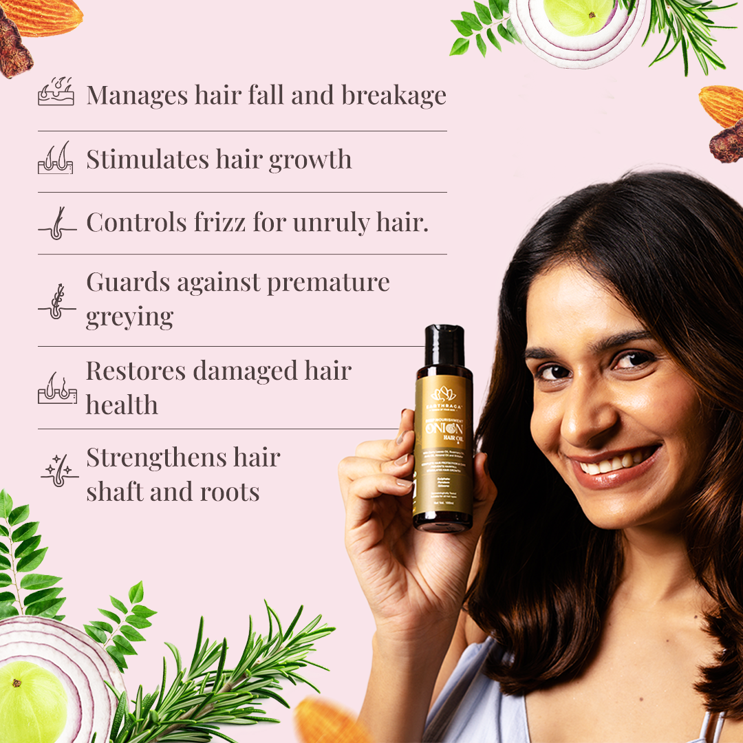 Hair Oil Combo- Onion, Bhringraj and Moroccan Argan Hair Oil - | Strengthens Hair Roots & Prevents Hair Fall | Adds Shine To Hair | Reactivates Hair Follicles | Enhances Hair Volume | Deeply Nourishes Hair Roots | Effective For Frizzy & Brittle Hair |