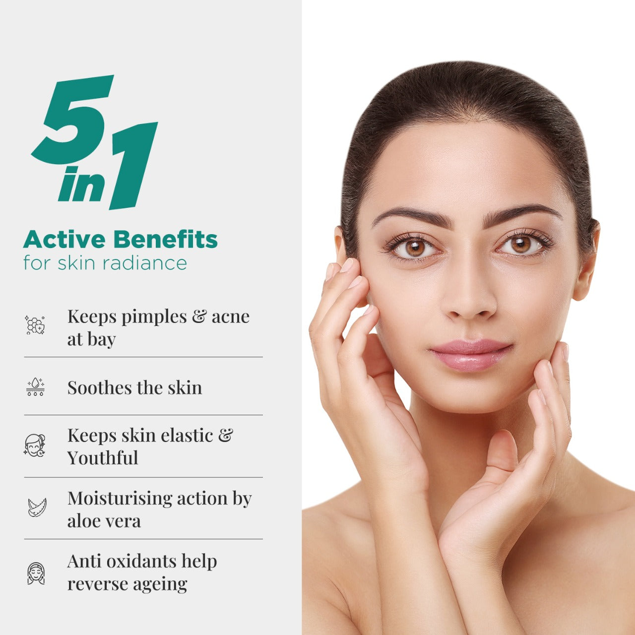 Vitamin E, Hyaluronic Acid (HA) & Raspberry Oil Sunscreen, Aloe Vera Neem Tea Tree Face Wash and Spiced Chai Organic Lip Balm - Super Saver Pack