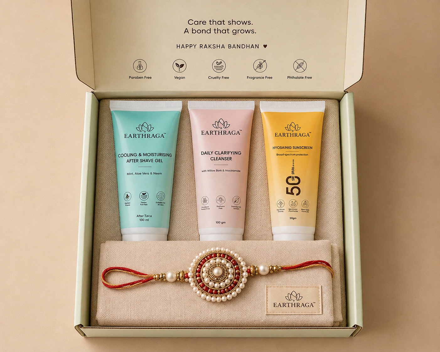 Rakhi Gift Hamper for Brother | Men’s Skincare & Grooming Gift Set
