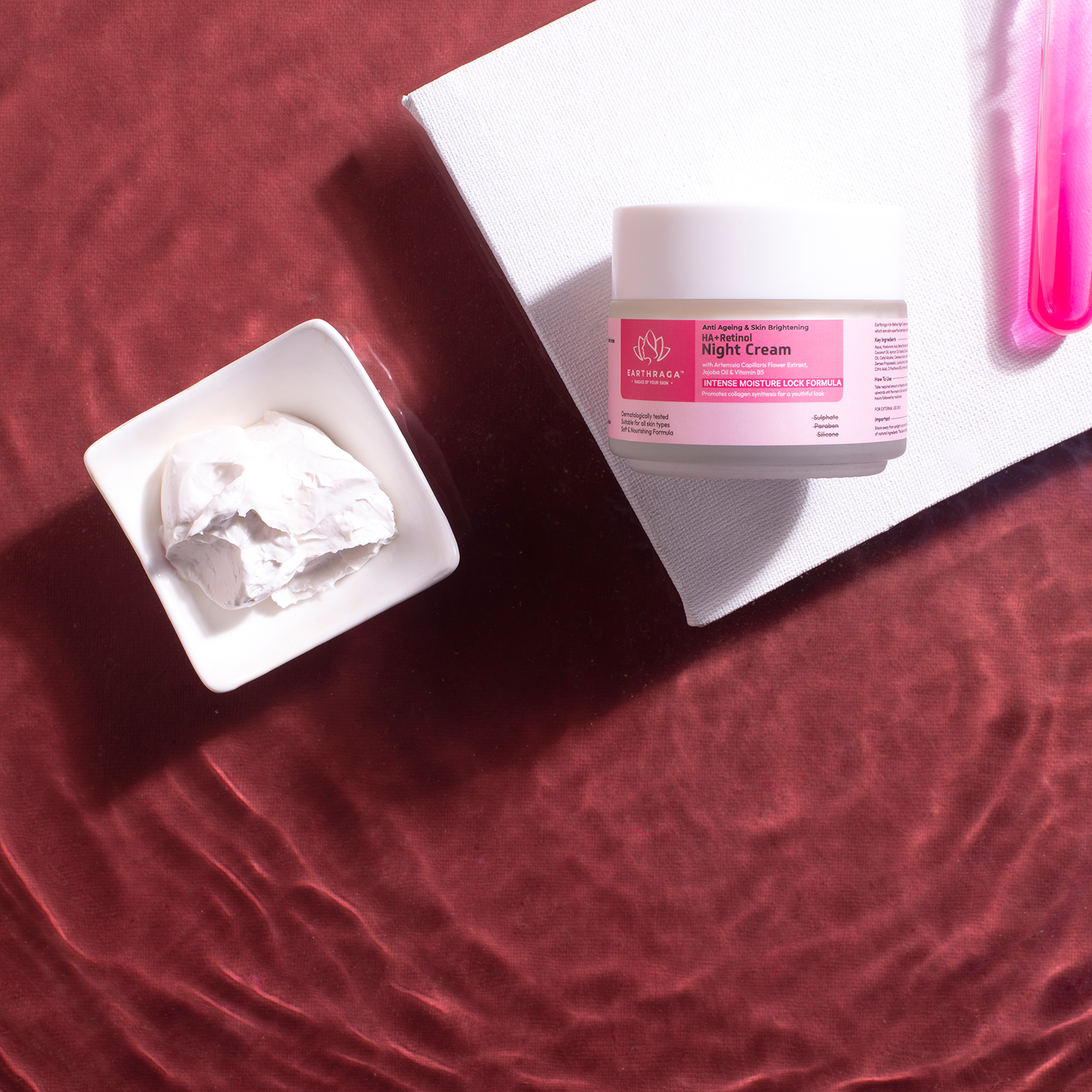 Anti Ageing & Skin Brightening HA+Retinol Night Cream | Locks Moisture In Skin | Reduces Pores | Evens Skin-Tone | 100ml