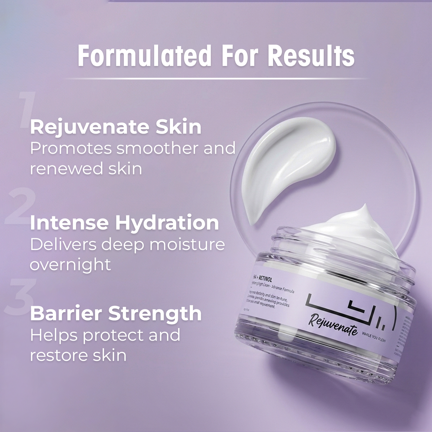 HA+Retinol Advanced Night Cream with Squalane & Vitamin E| 50.0 gm