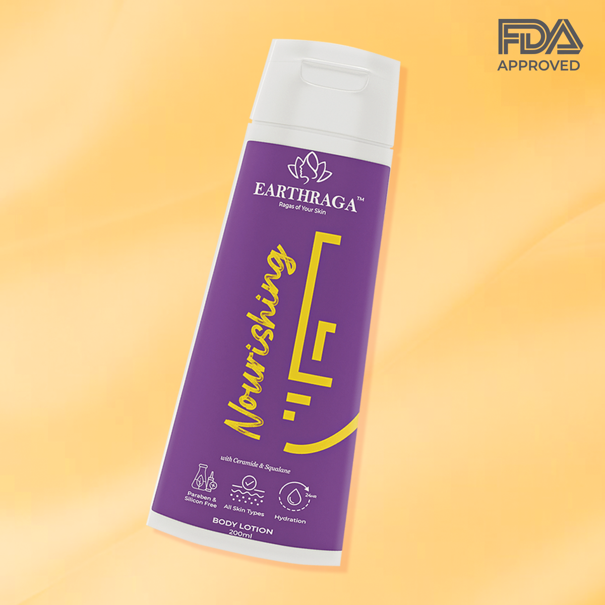 Earthraga Nourishing Body Lotion with Ceramide and Squalane - Ultimate Care for Dry and Sensitive Skin