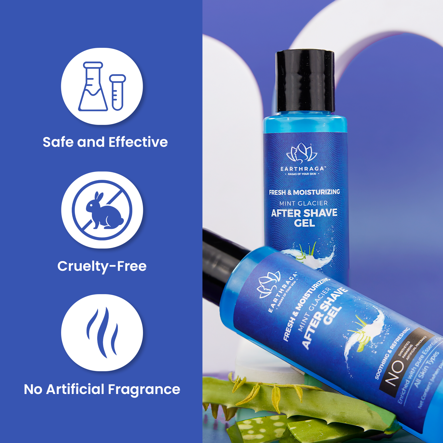 Mint Glacier Aftershave Gel | 100ml + Ice Roller