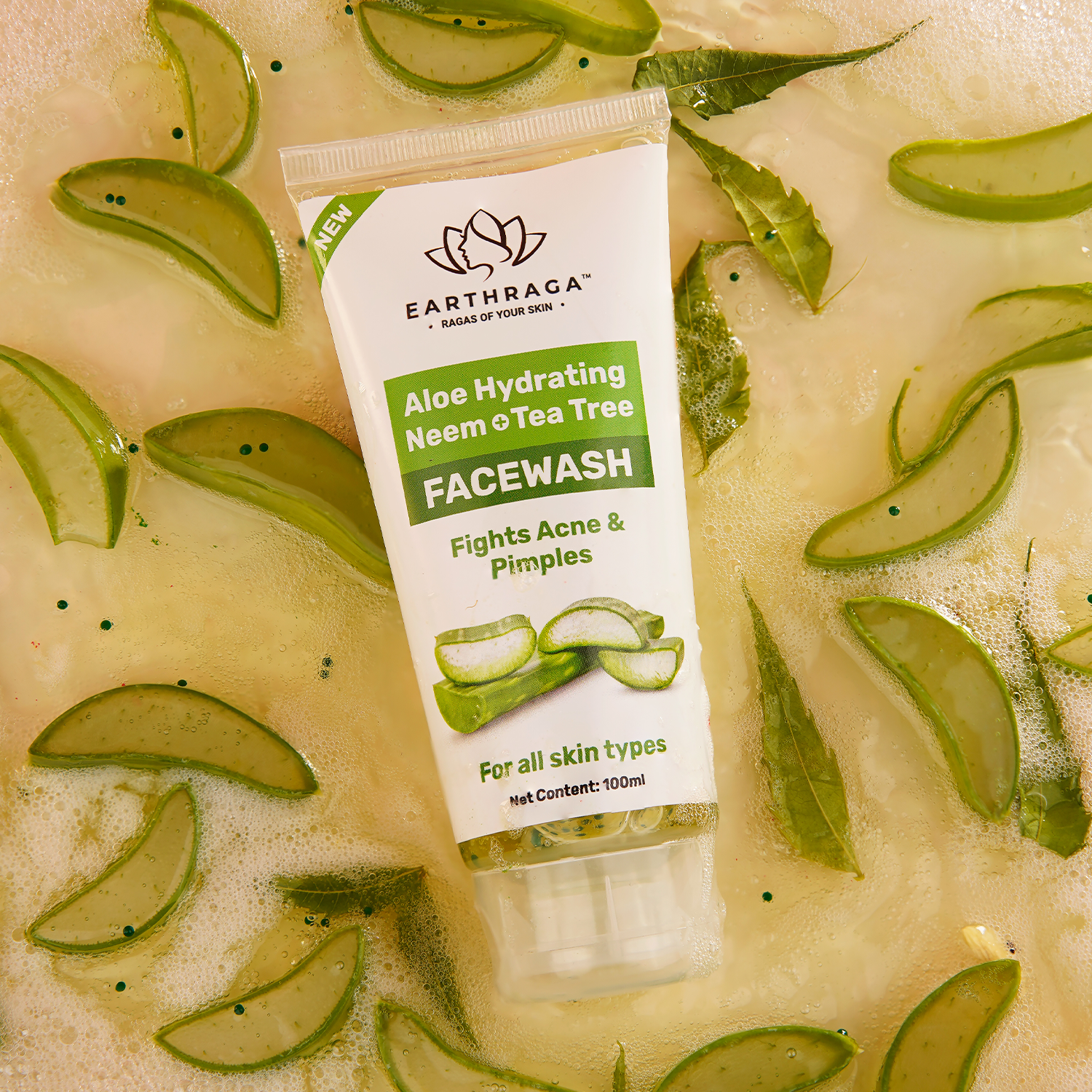 gentle aloe vera neem tree face wash