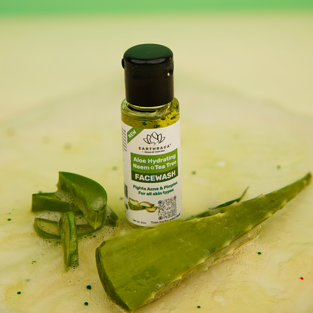 Aloe Vera Hydrating Neem Tea Tree Face Wash |  30 ml