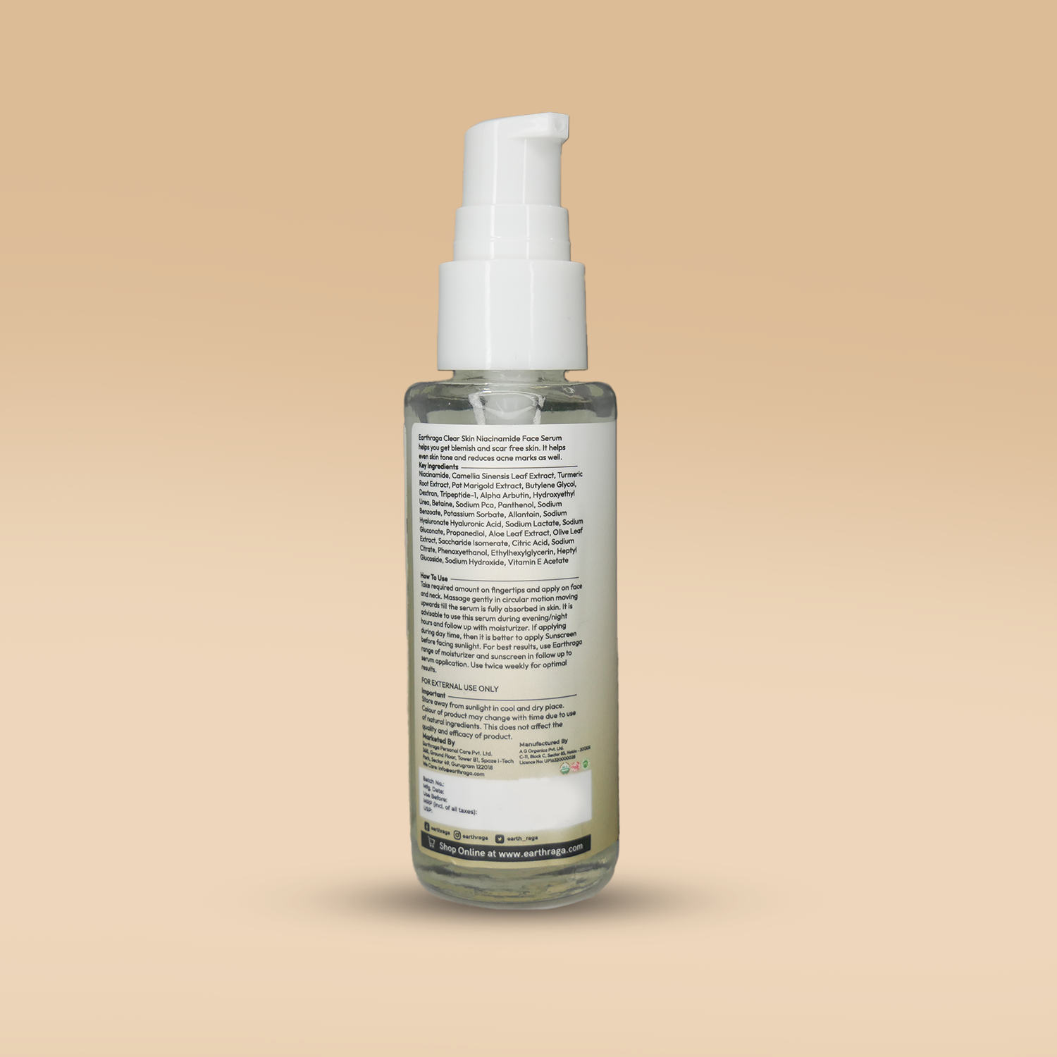 Niacinamide Serum | Brightens Skin | Fades Dark Spots | Promotes Even Skin Tone | Reduces Inflammation & Redness | 30ml