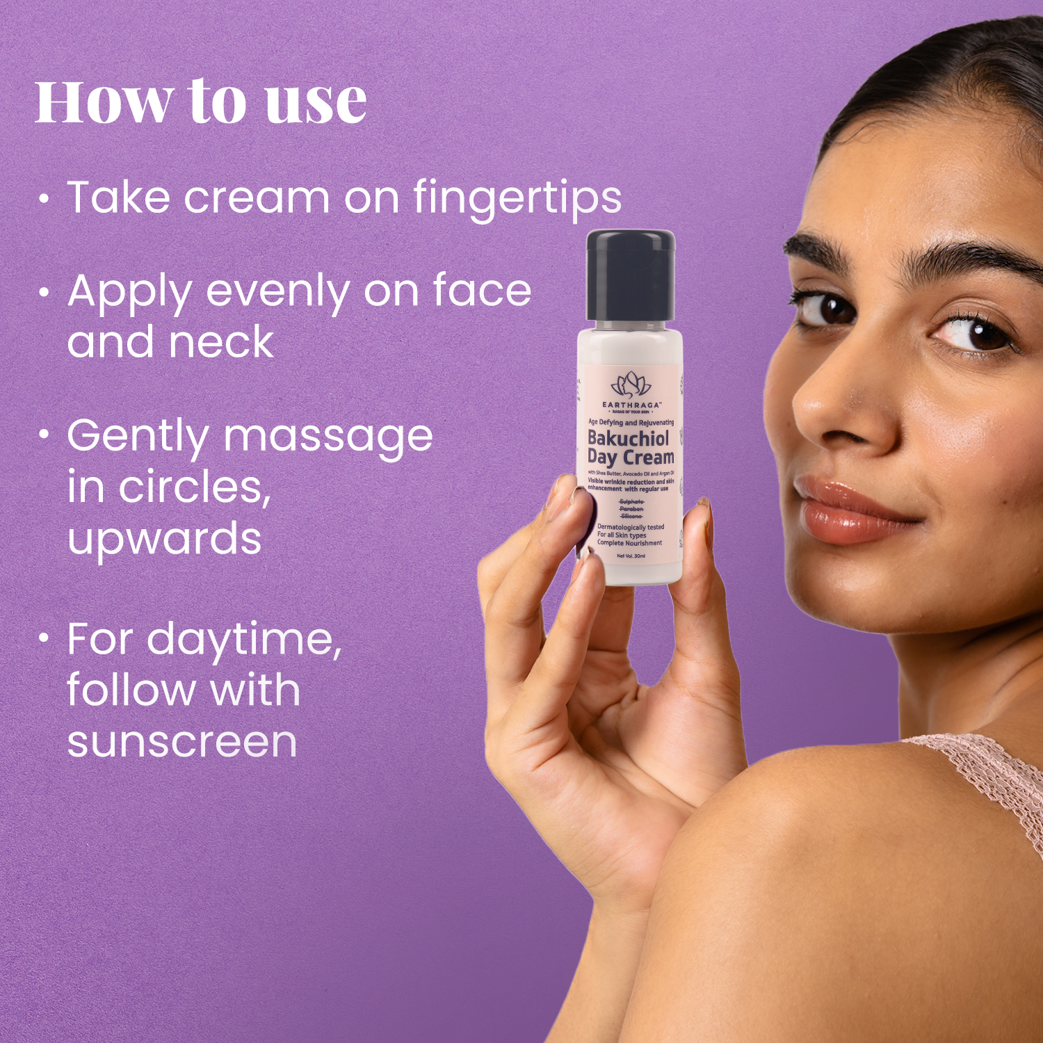 Age Defying and Rejuvenating Bakuchiol Day Cream 30gm | Improves Skin Elasticity & Reduce Wrinkles | Moisturizes Skin | Minis