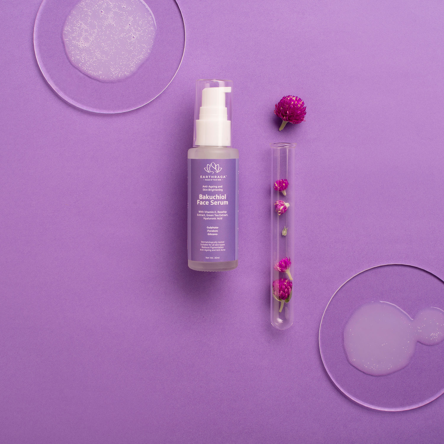 Bakuchiol Face Serum | Treats Fine Lines & Wrinkles | Repairs Skin | Minimizes Pores | Reduces Pigmentation | 30ml