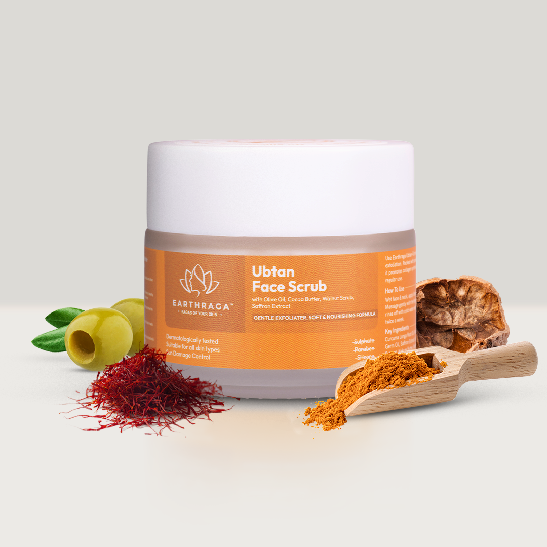 Ubtan + Turmeric Face Scrub | Removes Impurities & Blackheads | Treats Acne & Dark Spots | 100ml
