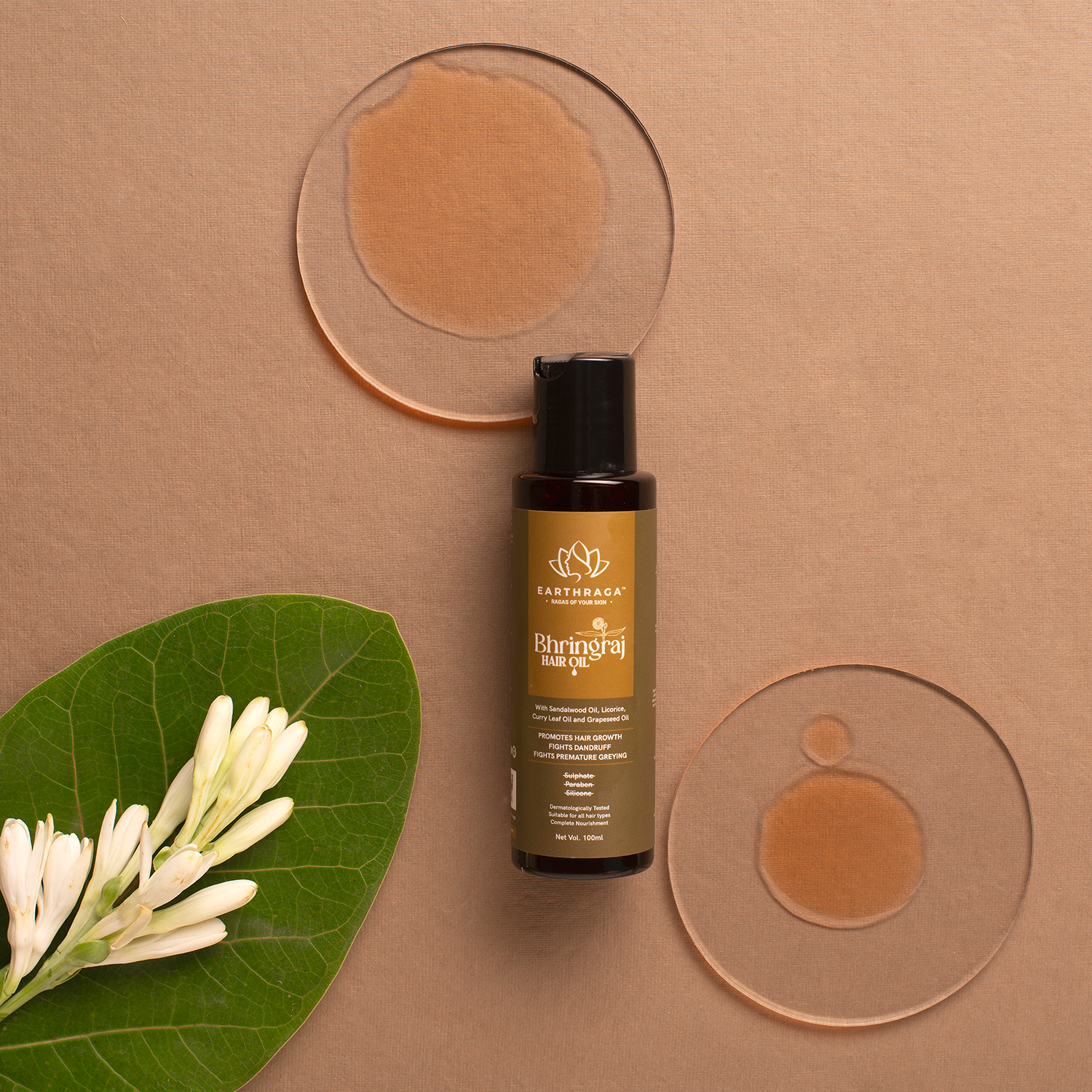 Bhringraj Hair Oil | Reactivates Hair Follicles | Enhances Hair Volume | Boosts Blood Circulation In Scalp | 100ml