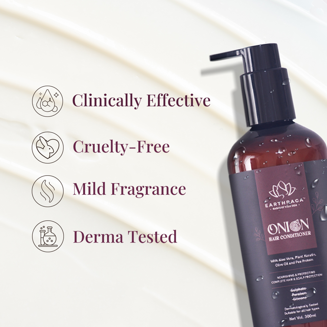 Onion Hair Conditioner | Boosts Hair Growth | Treats Scalp Infections | Retains Moisture In Hair | 300ml