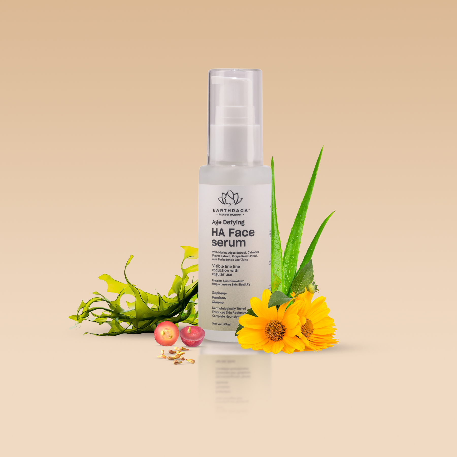 Age Defying HA Face Serum | Skin Hydration | Speeds Cell Regeneration | Reduces Wrinkles | Stimulates Collagen for Firmer Skin | 30ml
