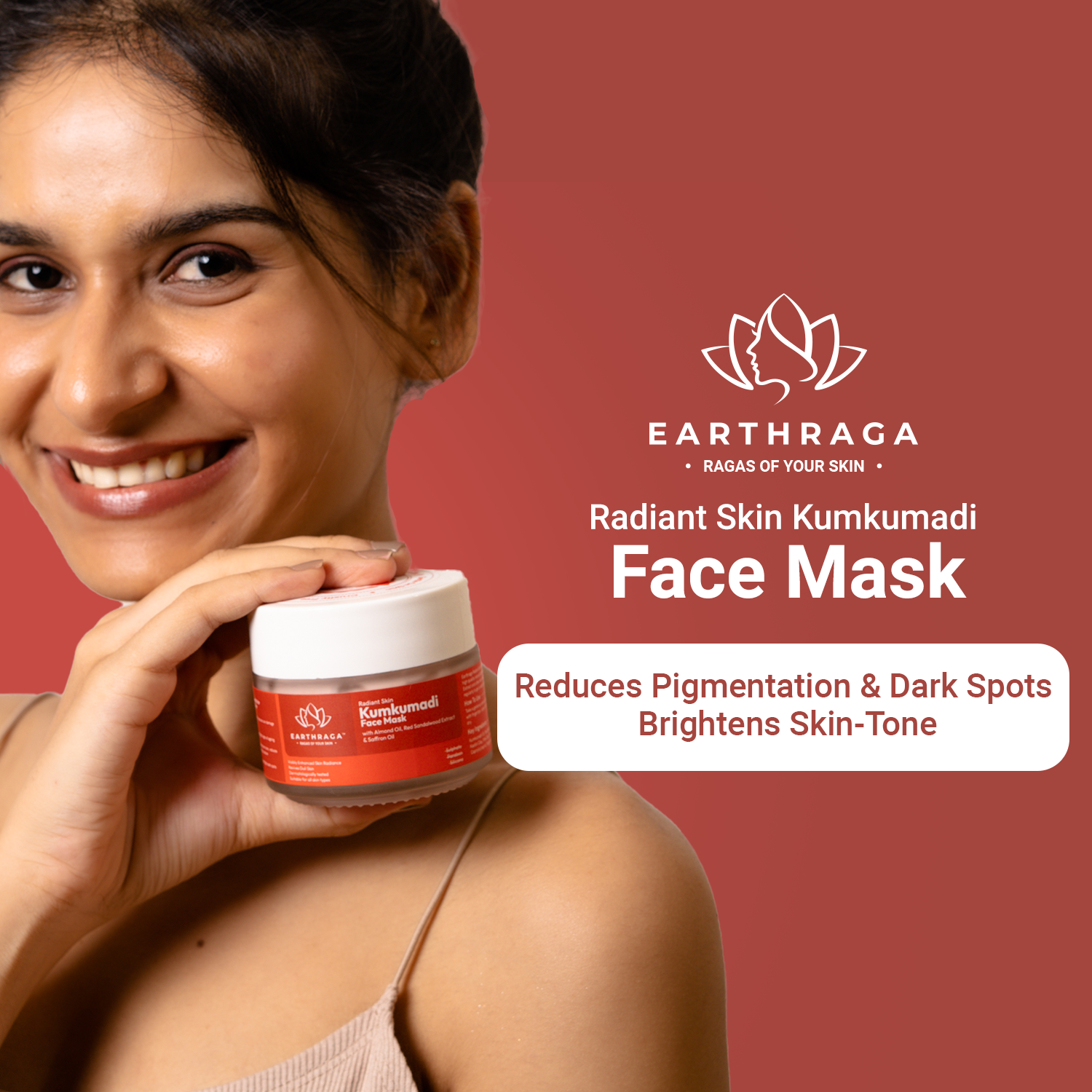 Radiant Skin Kumkumadi Face Mask | Reduces Pigmentation & Dark Spots | Brightens Skin-Tone | 100gm