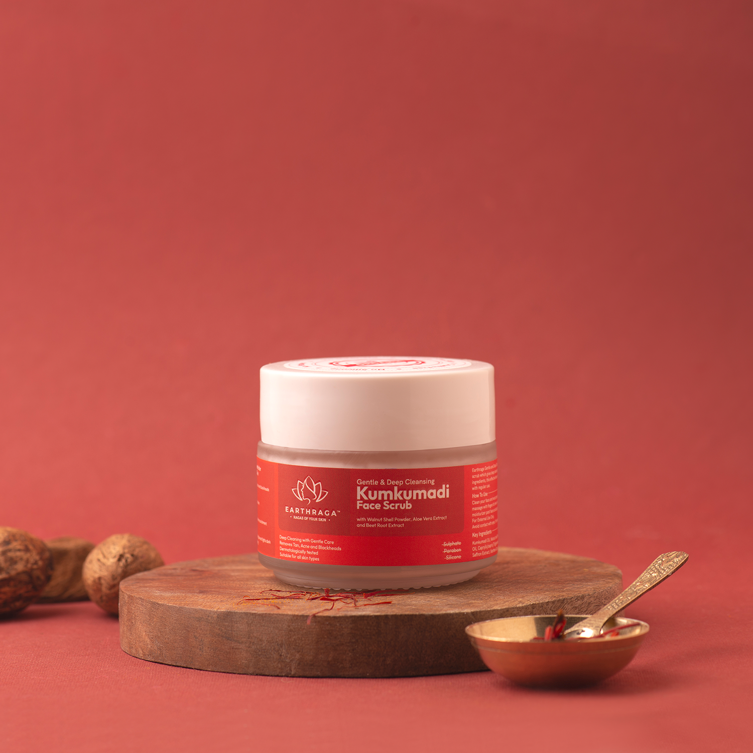 Gentle & Deep Cleansing Kumkumadi Face Scrub | Exfoliates Skin With Tan Removal | Prevents Dark Circles | 100ml