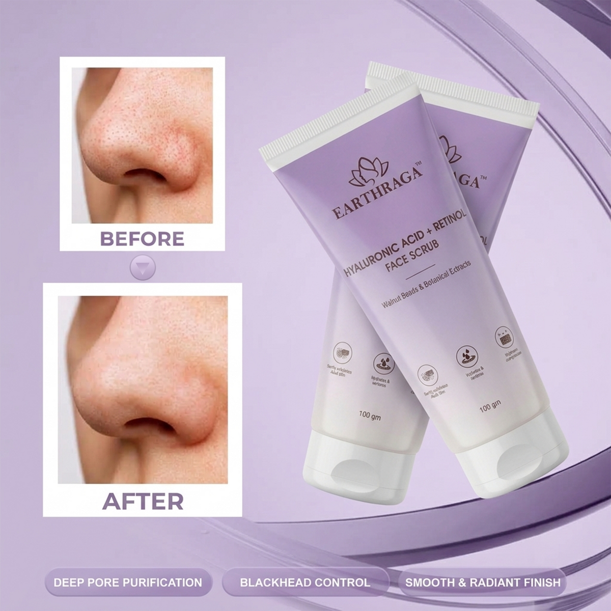 HA + Retinol Face Scrub | 100 ml