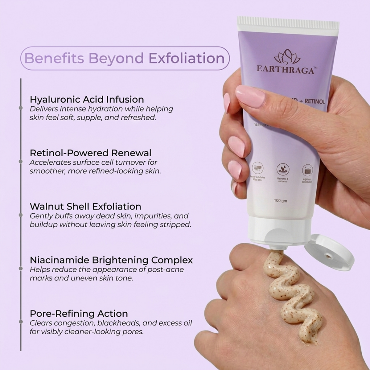 HA + Retinol Face Scrub | 100 ml