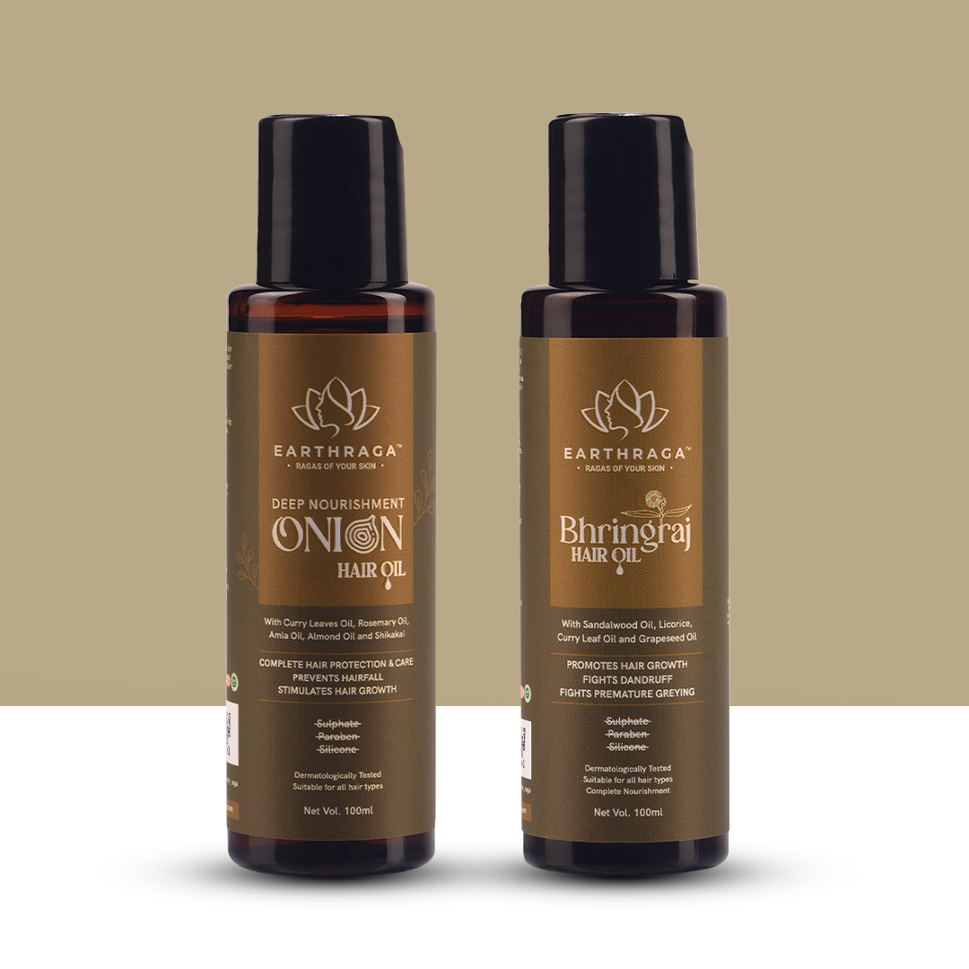Hair Oil Combo- Onion, Bhringraj and Moroccan Argan Hair Oil - | Strengthens Hair Roots & Prevents Hair Fall | Adds Shine To Hair | Reactivates Hair Follicles | Enhances Hair Volume | Deeply Nourishes Hair Roots | Effective For Frizzy & Brittle Hair |