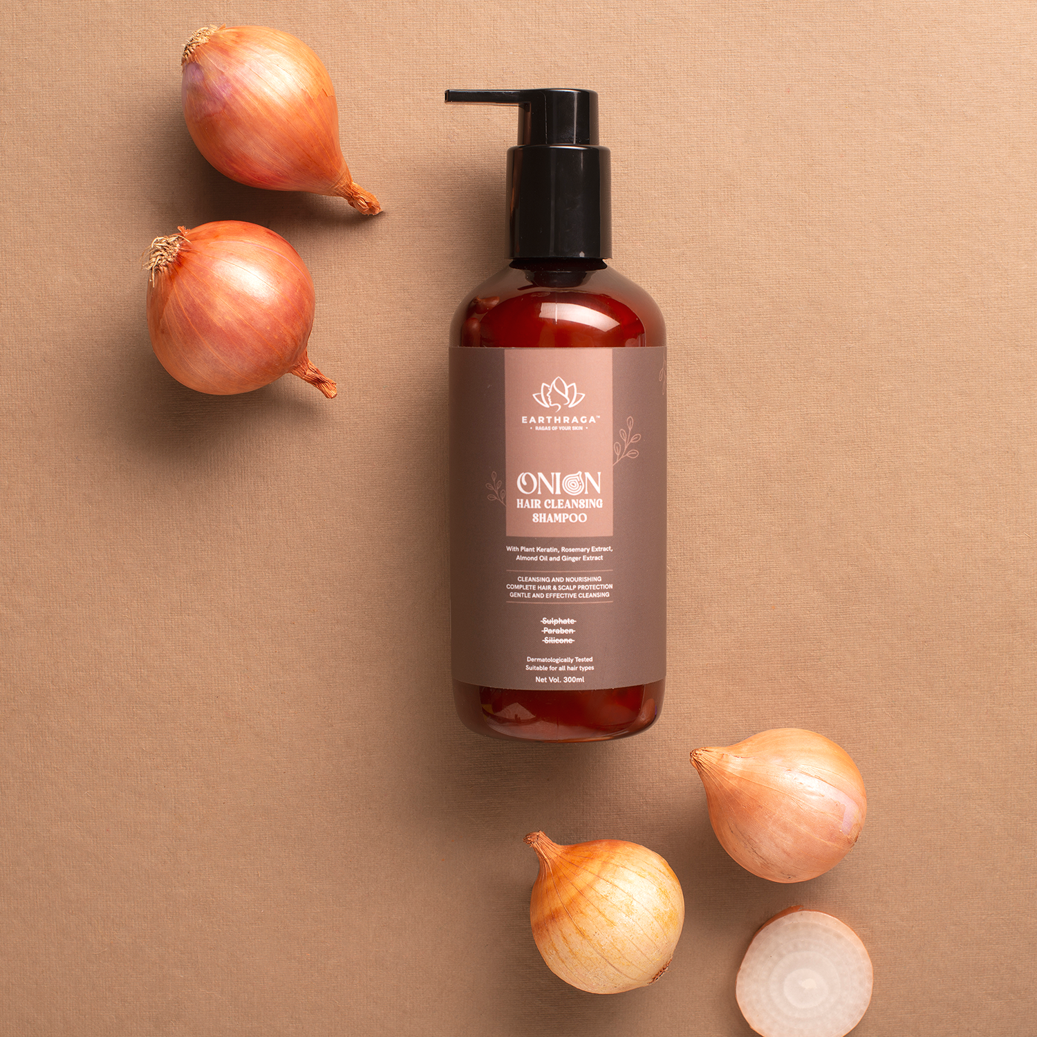 Onion Hair Care Combo Kit- Onion Hair Cleansing Shampoo, Onion Hair Conditioner, Deep Nourishment Onion Hair Oil