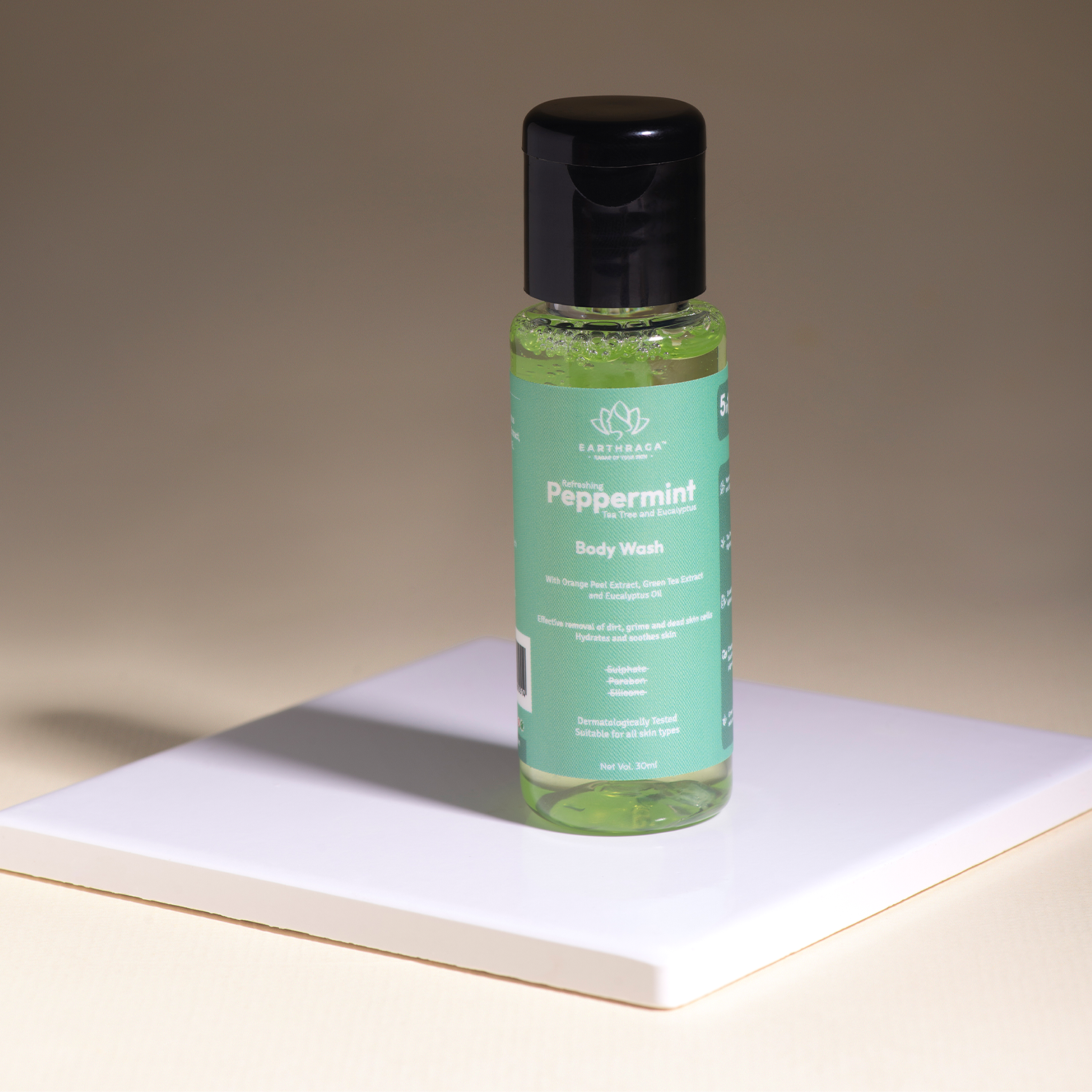 Refreshing Peppermint, Tea Tree and Eucalyptus Body Wash 30 ml - Minis