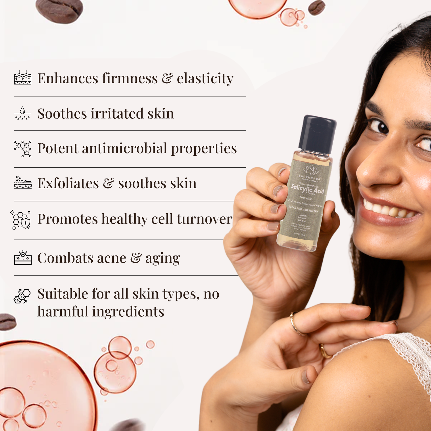 Ultra Refreshing Salicylic Acid + Coffee Body Wash 30ml - Minis