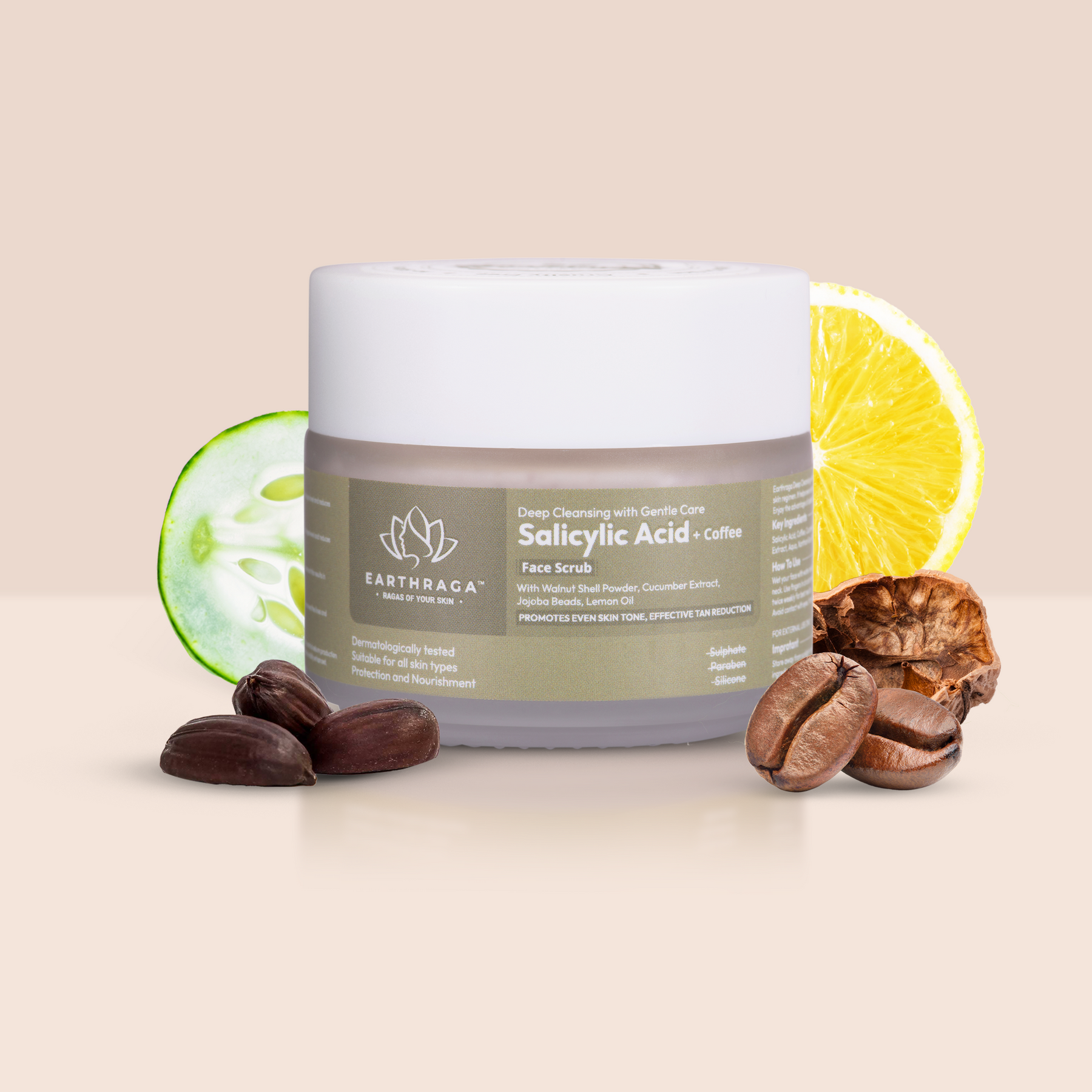 Deep Cleansing with Gentle Care Salicylic Acid + Coffee Face Scrub | Exfoliates Skin | Controls Acne & Pimples | 100ml