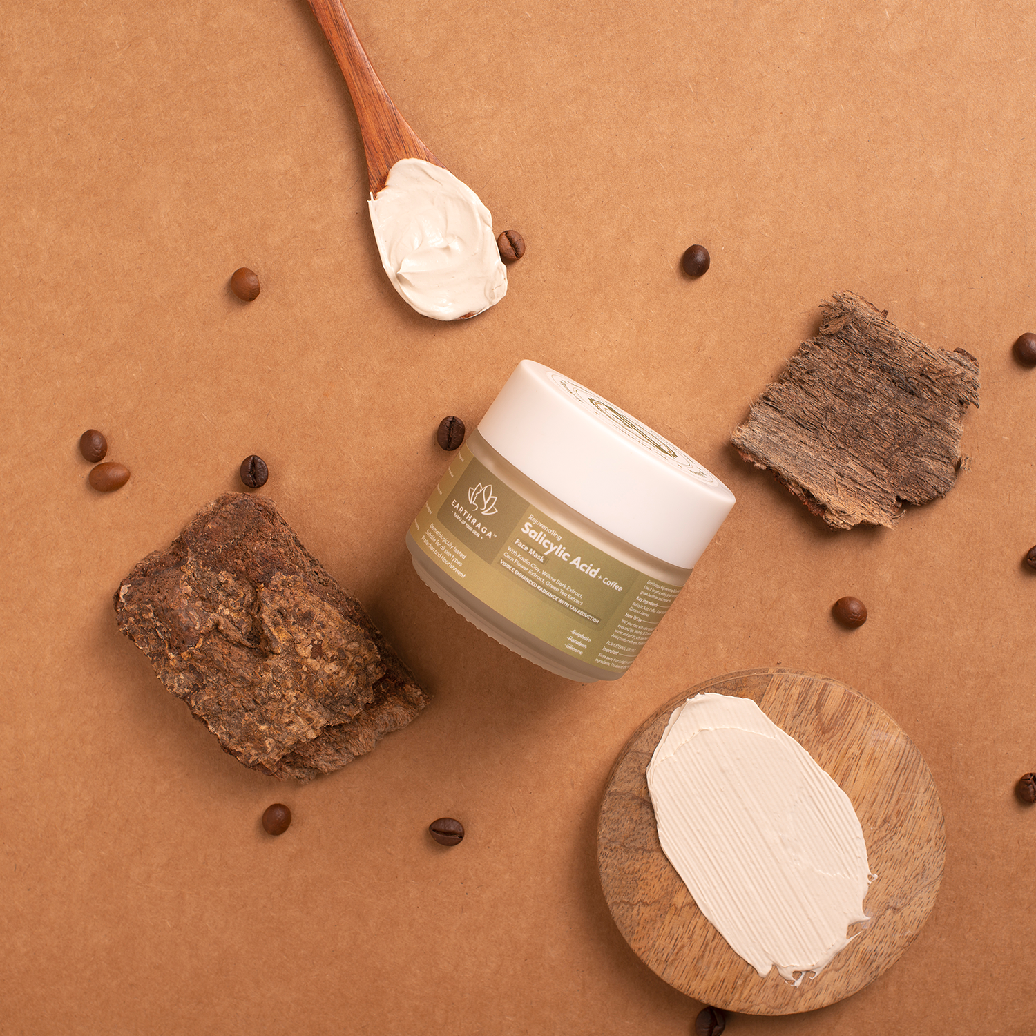 Rejuvenating Salicylic Acid + Coffee Face Mask | Removes Dead Skin Cells | Fades Acne & Blemishes | 100gm