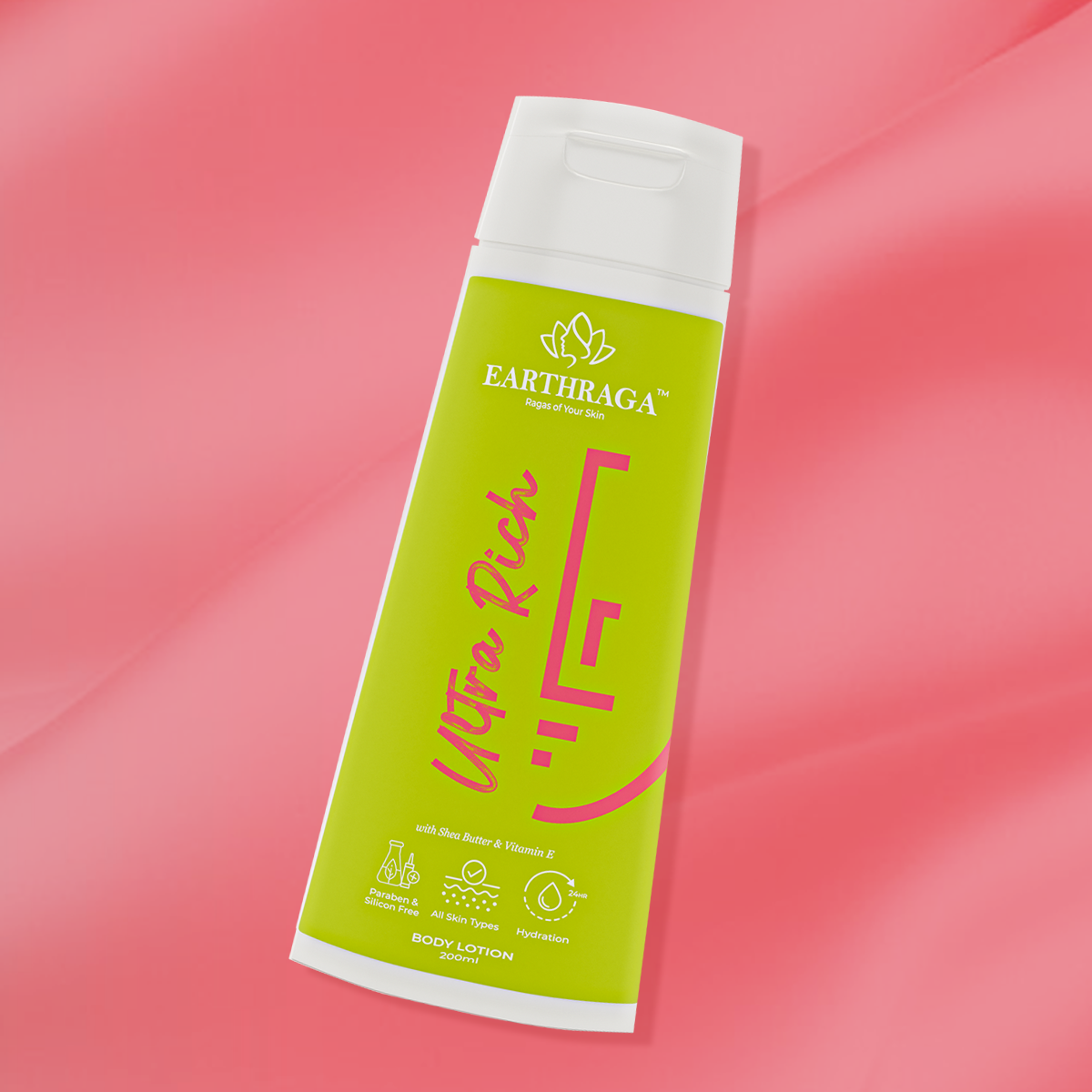 Earthraga Ultra Rich Body Lotion with Shea Butter & Vitamin E - Intense Moisture for Deep Nourishment