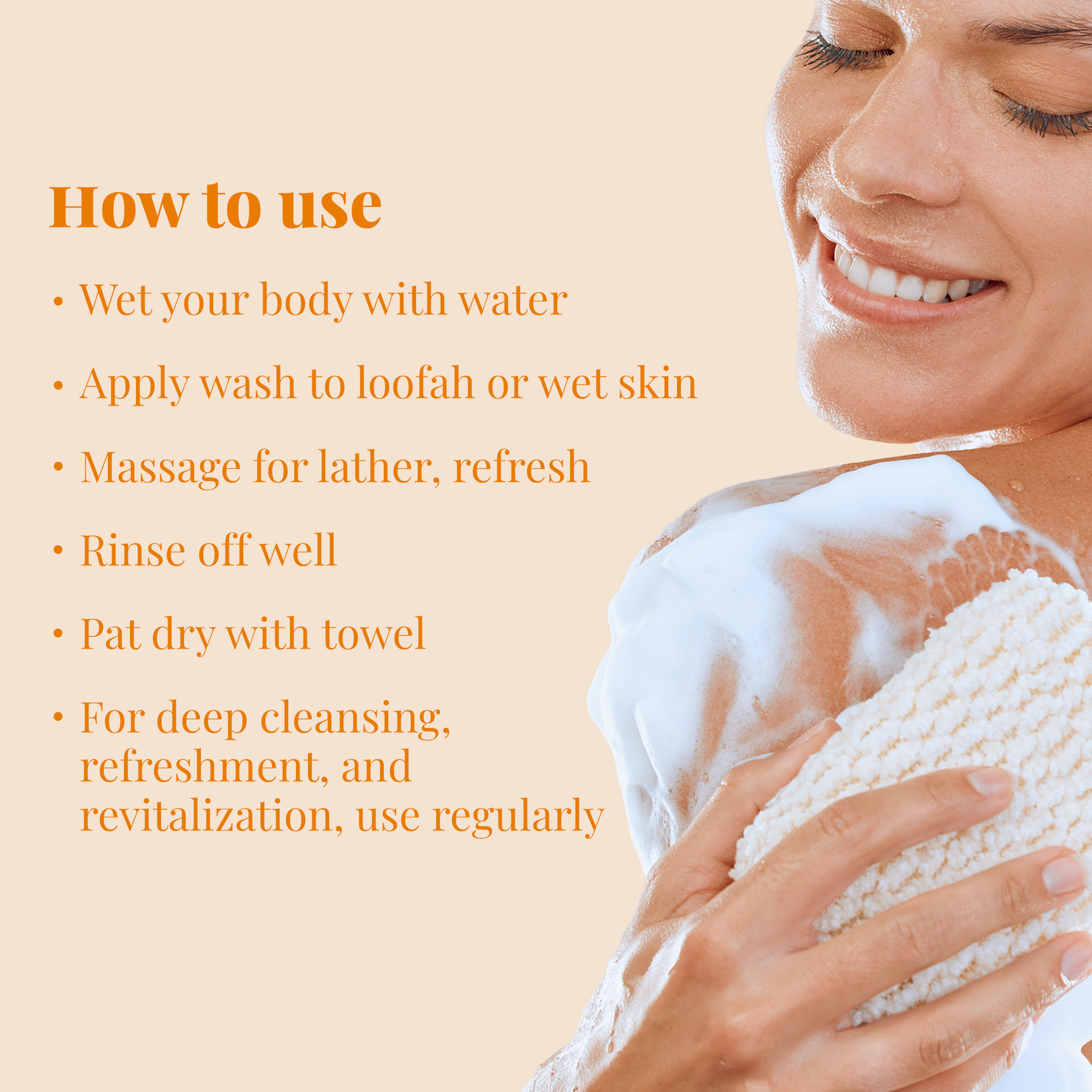 Vitamin C Body Wash | Clears Clogged Pores Effectively | Makes Skin Tight & Firm | Promotes Even Skin-Tone | 200ml