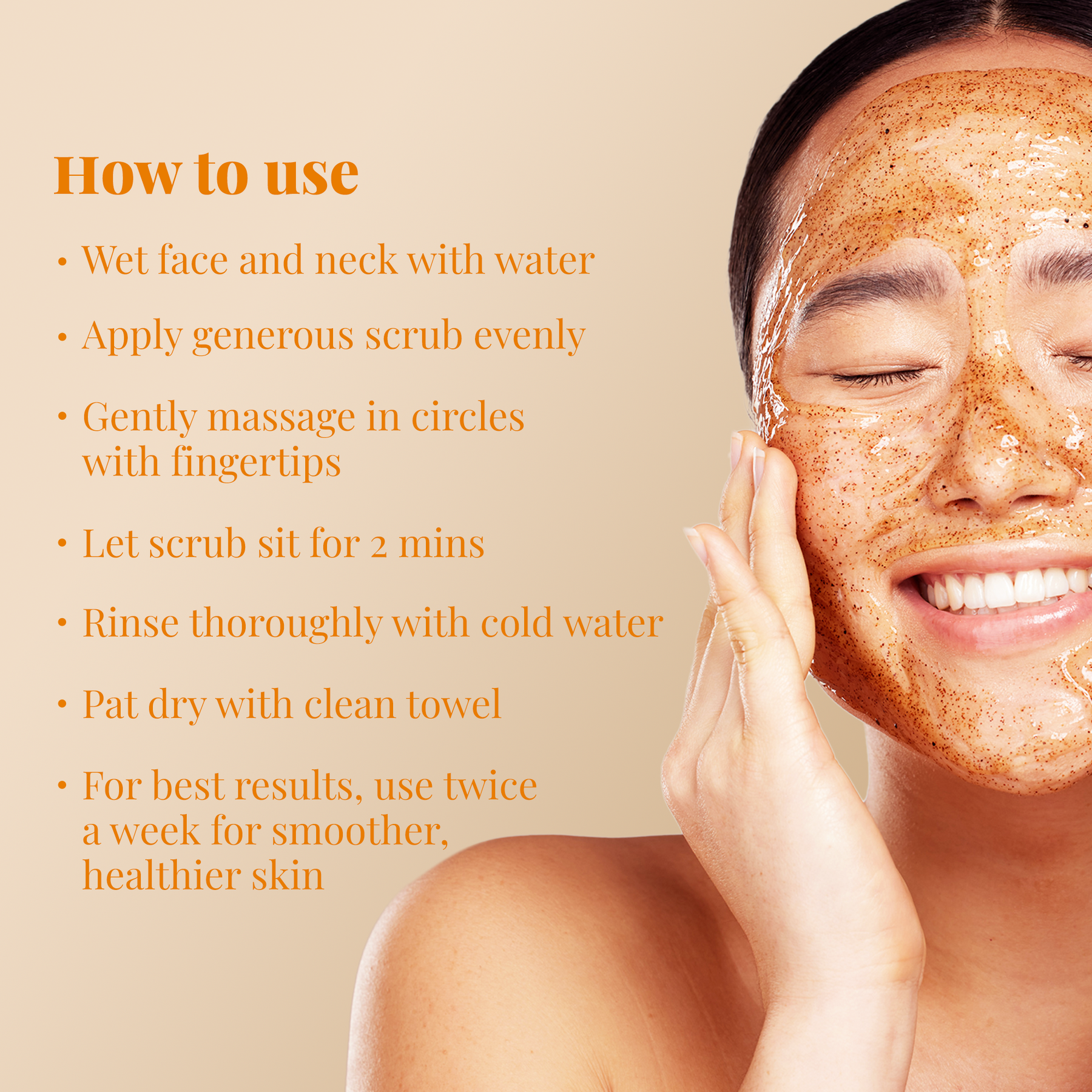 Vitamin C Face Scrub | Unclogs Pores | Reduces Hyperpigmentation | Brightens Skin Tone | 100ml