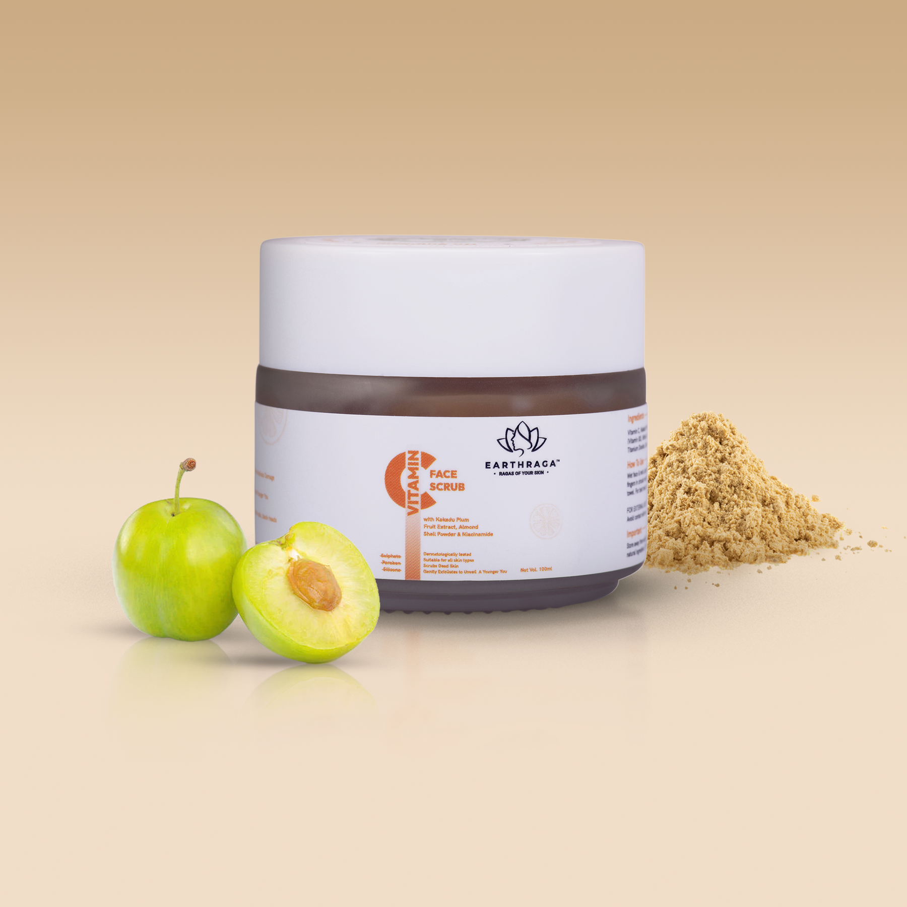 Vitamin C Face Scrub | Unclogs Pores | Reduces Hyperpigmentation | Brightens Skin Tone | 100ml