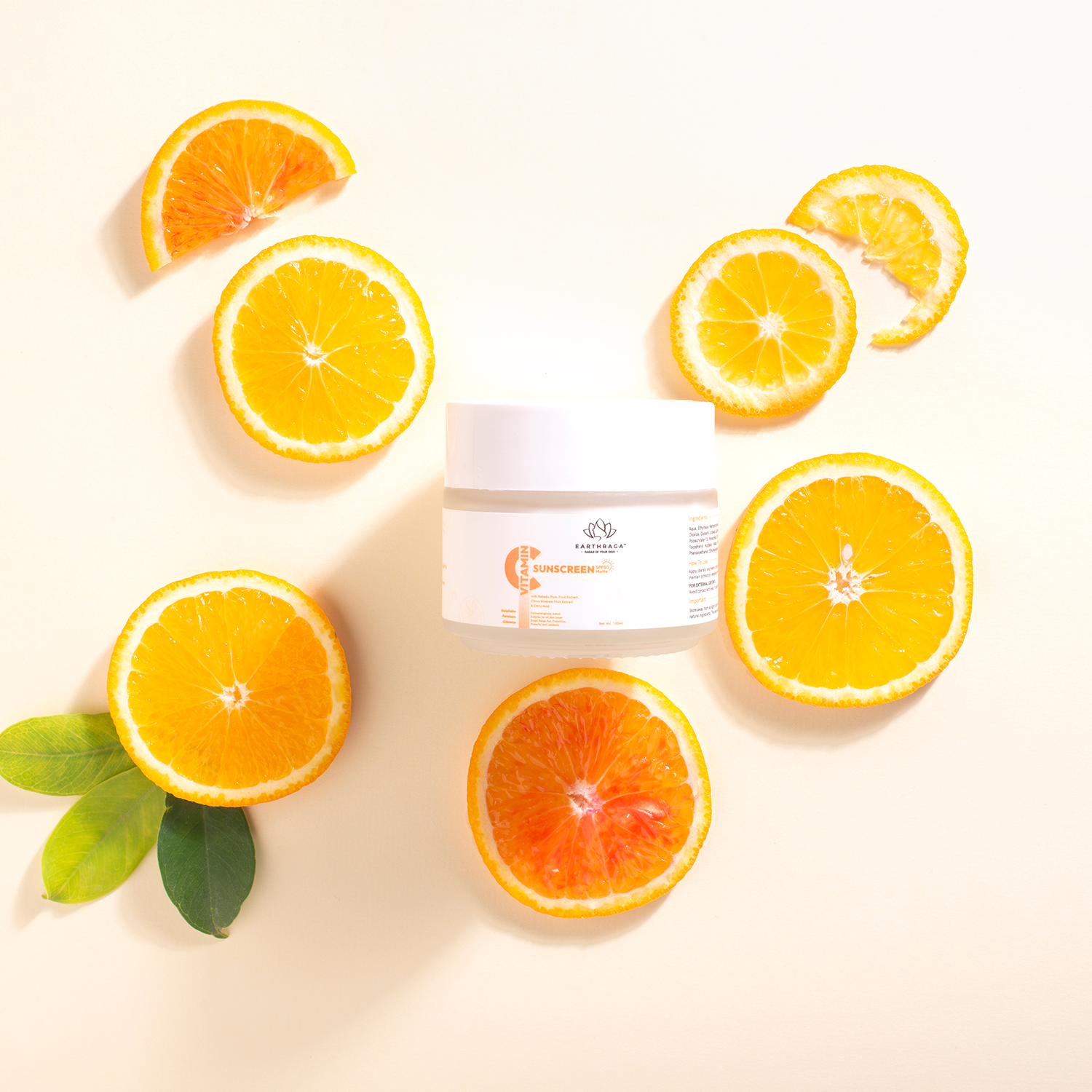 Vitamin C Sunscreen SPF 50 Matte | Protects Skin From Sun Rays | Anti-inflammatory | Reduces Dark Spots & Fine Lines | 100gm