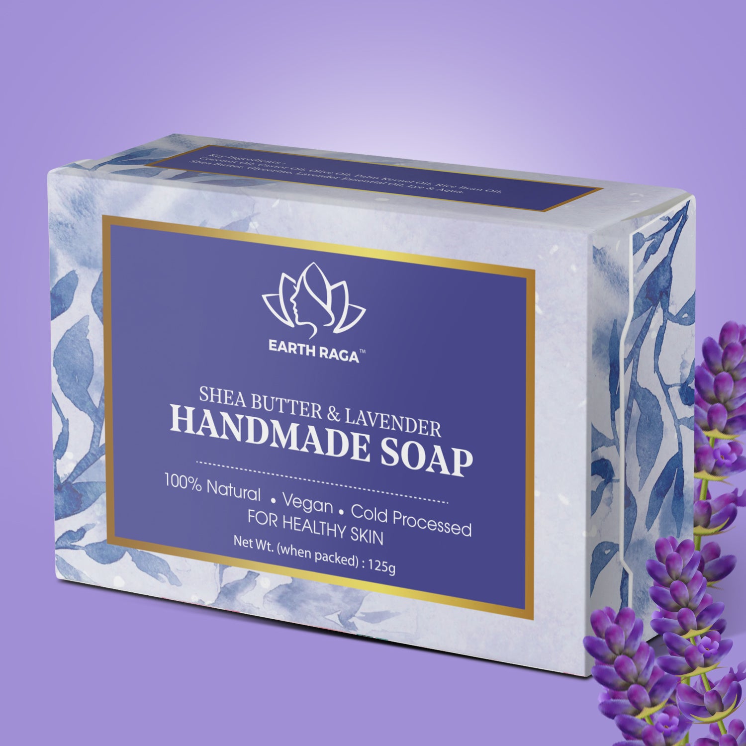 Buy Organic Shea Butter & Lavender Soap For Wrinkles Earthraga