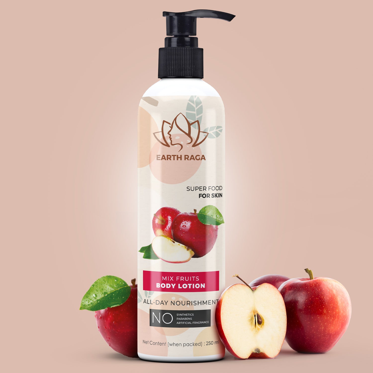 Mix Fruits Body Lotion | Deeply Nourishes & Rejuvenates Skin | Makes Skin Soft | Treats Hyperpigmentation | 250gms