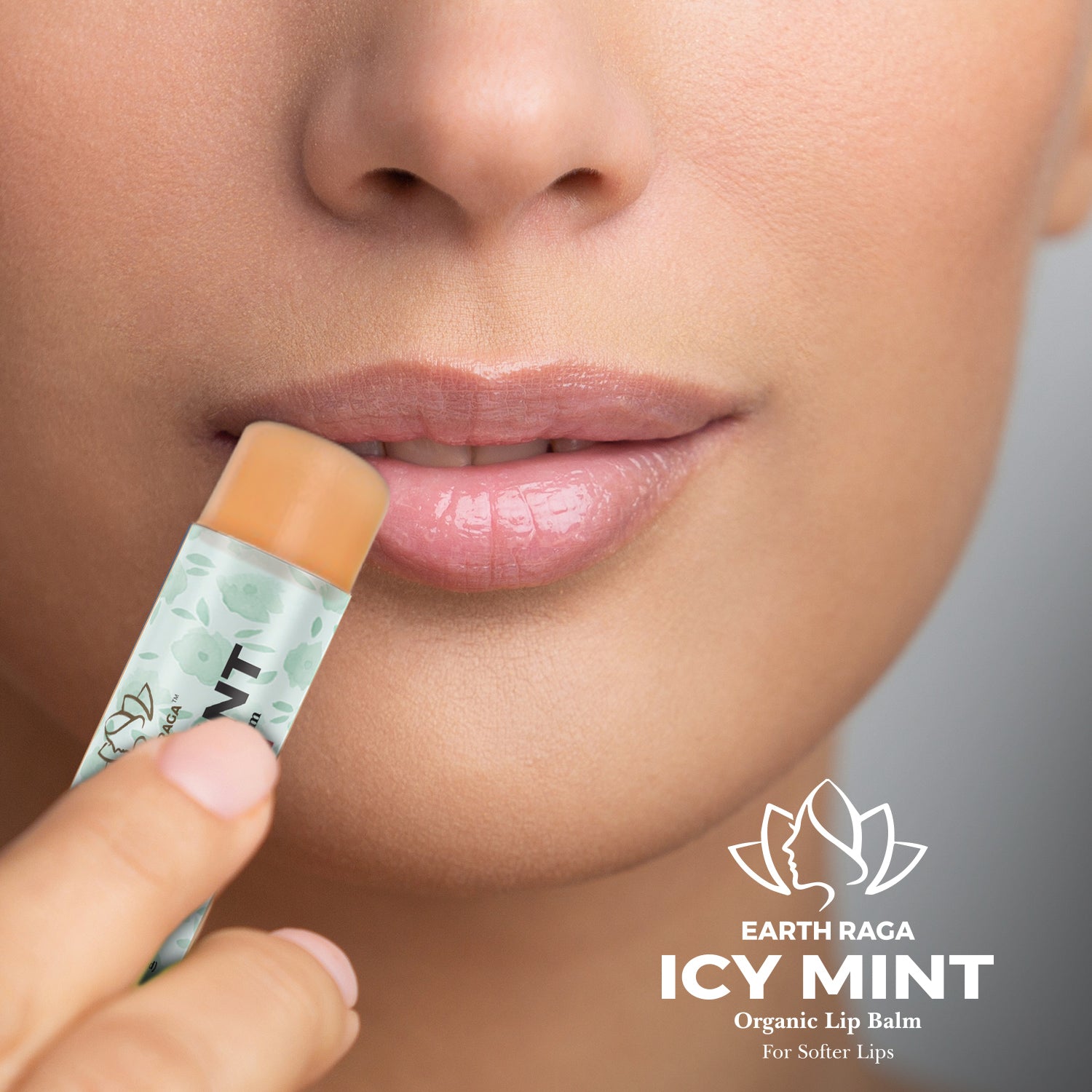 Icy Mint Organic Lip Balm 4g | Hydrates & Moisturize Dry Lips | Rich In Antioxidants & Vitamins | Makes Lips Pink