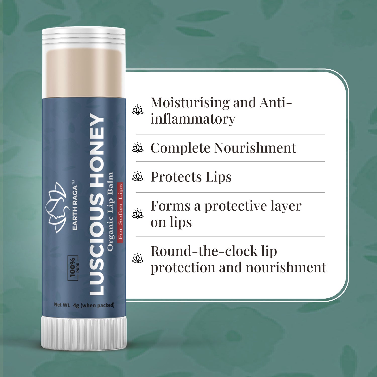 Holiday Kiss Lip Balm - Set of 2 4g x2 (8gms) | For Silky Healthy Lips | Complete Nourishment | Soft Supple and Glossy Lips