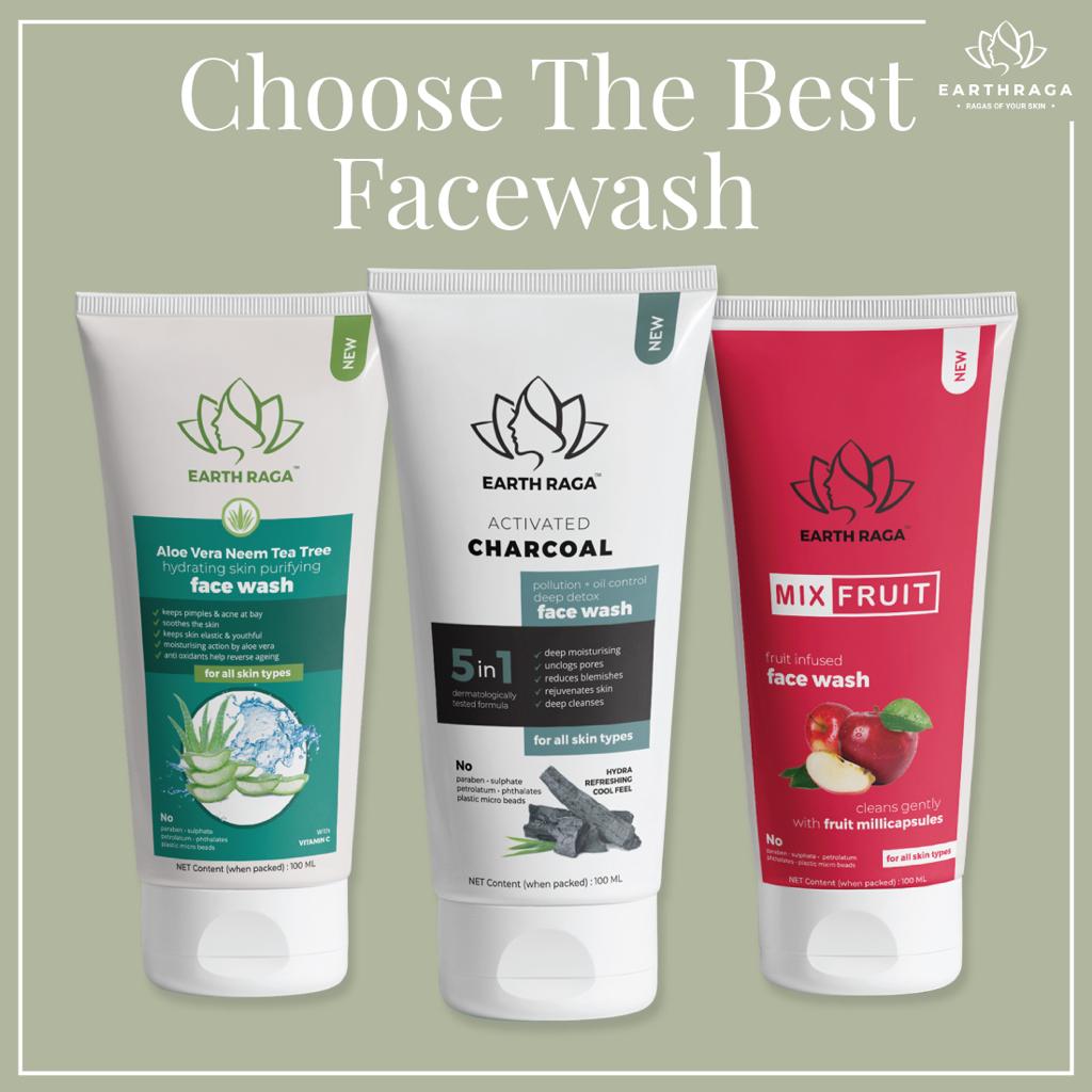 How to Choose a Face Wash as per Your Skin Type - Earth Raga
