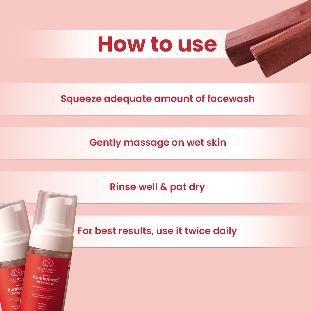 Kumkumadi Foaming Face Wash | 100ml X 2 + Bakuchiol Day Cream | 30 gm