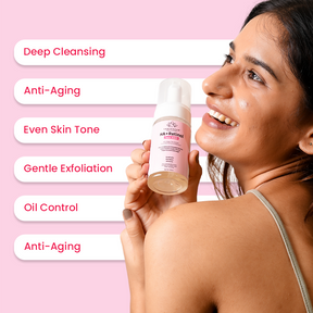 Earthraga HA + Retinol Foaming Face Wash  | 100ml X 2 + Bakuchiol Day Cream | 30 gm