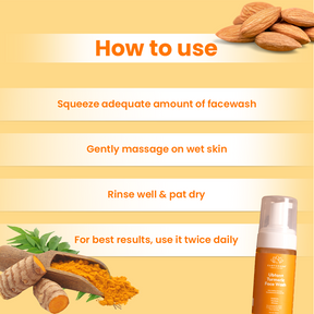Earthraga Ubtan + Turmeric Foaming Face Wash | 100ml X 2 + Bakuchiol Day Cream | 30 gm