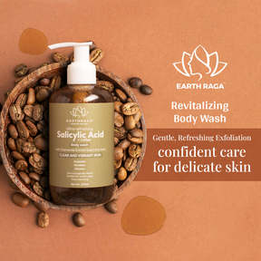 Body Wash Combo - HA+Retinol, Vitamin C and Salicylic Acid + Coffee Body Wash Clears | Clear Clogged Pores Effectively | Makes Skin Tight & Firm | Promotes Even Skin-Tone  | Boost Skin Elasticity | Fights Dark Spots | Soothes Sunburn & Redness