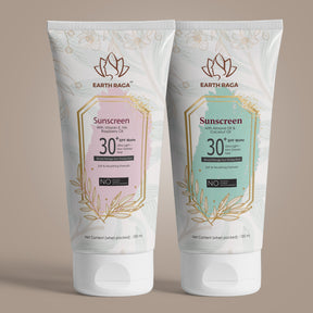 Vitamin E, Hyaluronic Acid (HA) & Raspberry Oil Sunscreen and Almond & Coconut Oil Sunscreen Combo