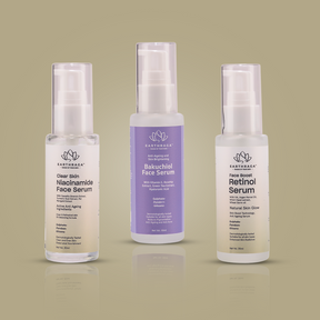 Face Serum Combo- Niacinamide, Bakuchiol and Retinol Face Serum Combo | Brightens Skin  Promotes Even Skin Tone | Reduces Wrinkles & Fine Lines | Treats Acne