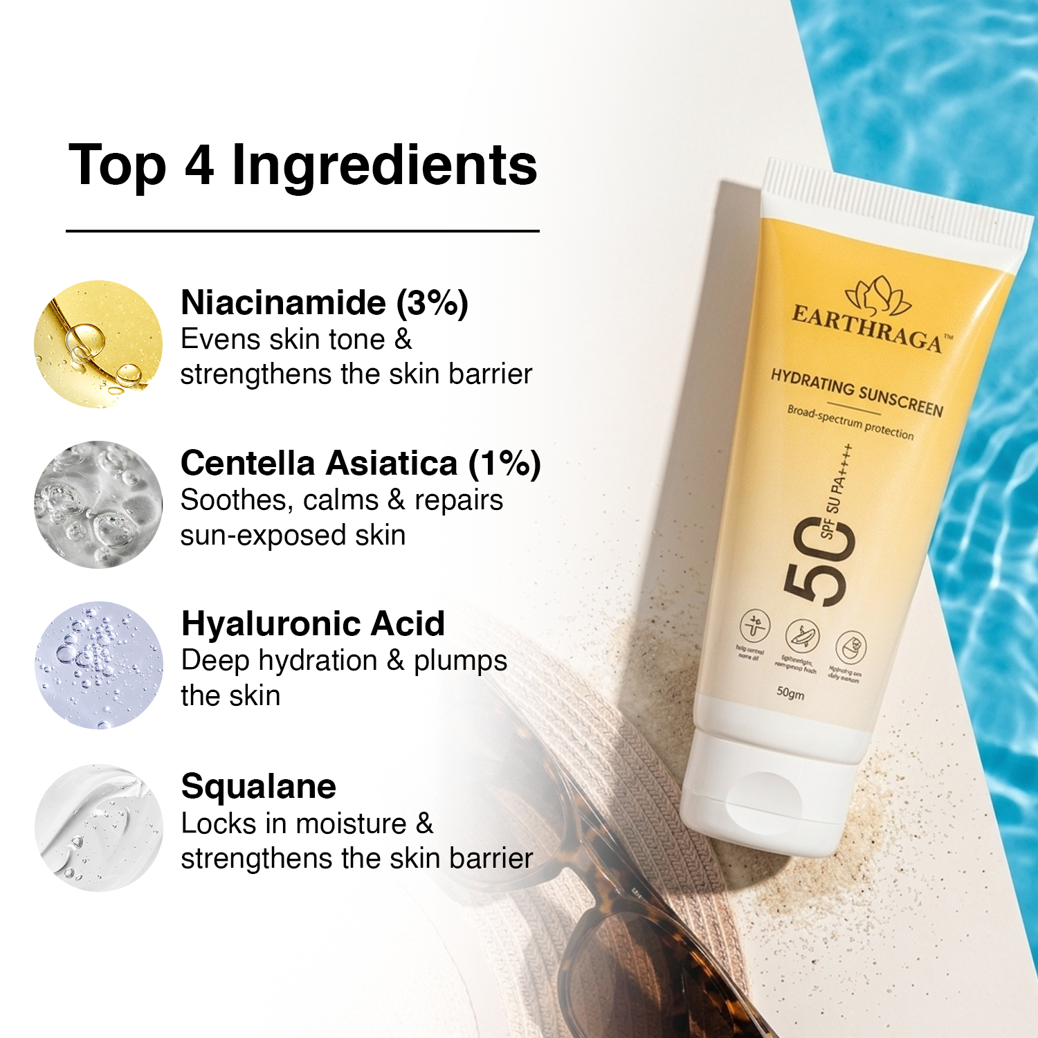 Hydrating 3 in 1 Sunscreen SPF 50 PA++++ | 50ml