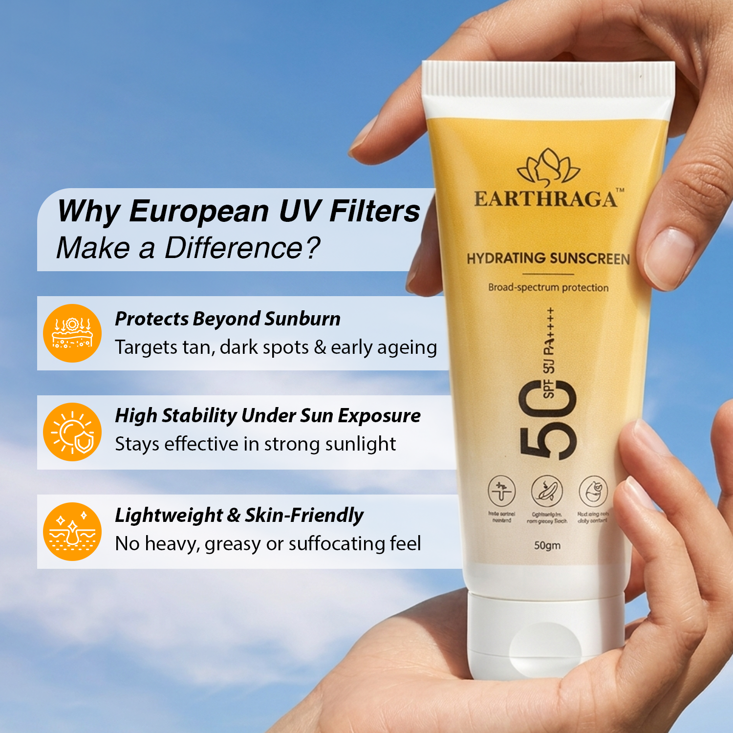 Hydrating 3 in 1 Sunscreen SPF 50 PA++++ | 50ml