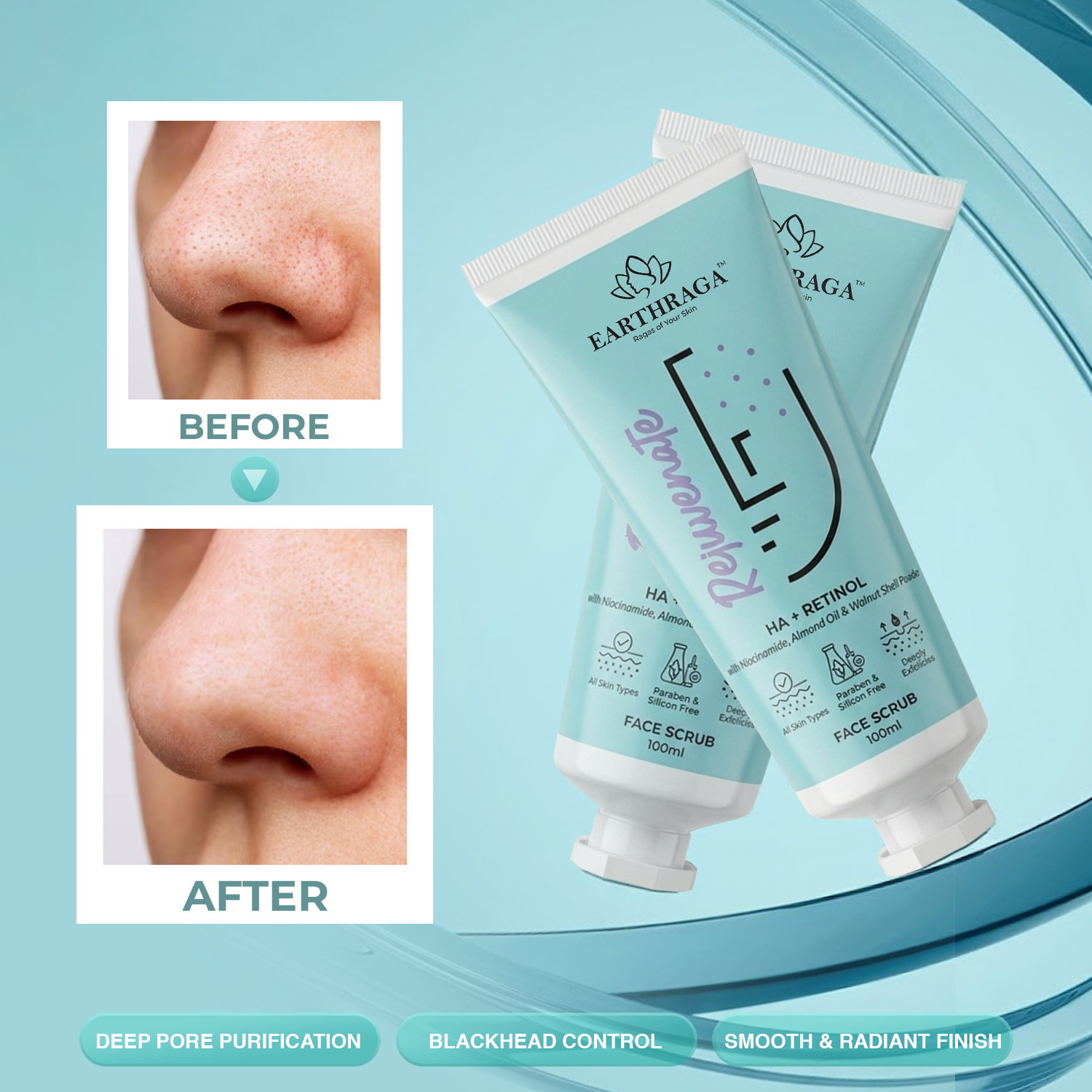 HA + Retinol Face Scrub | 100 ml