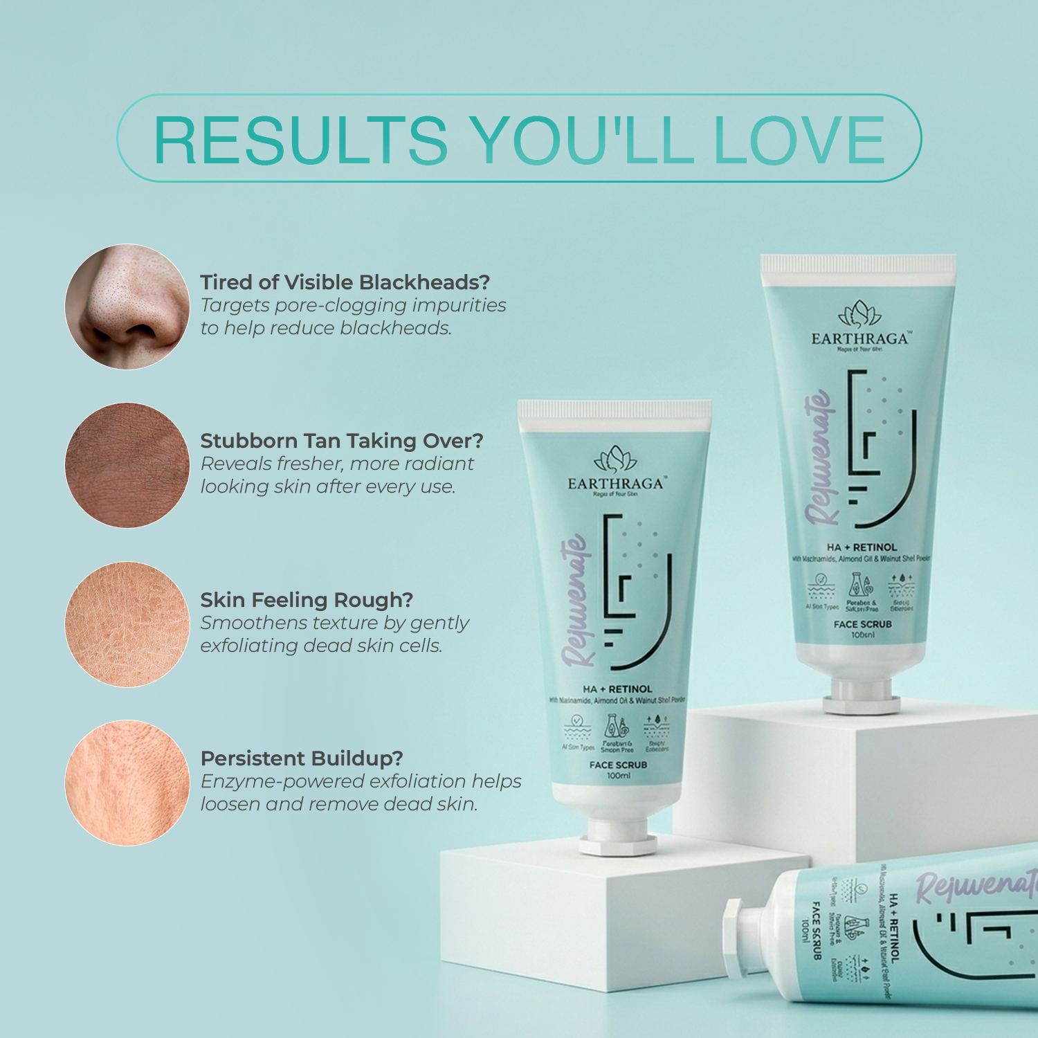 HA + Retinol Face Scrub | 100 ml