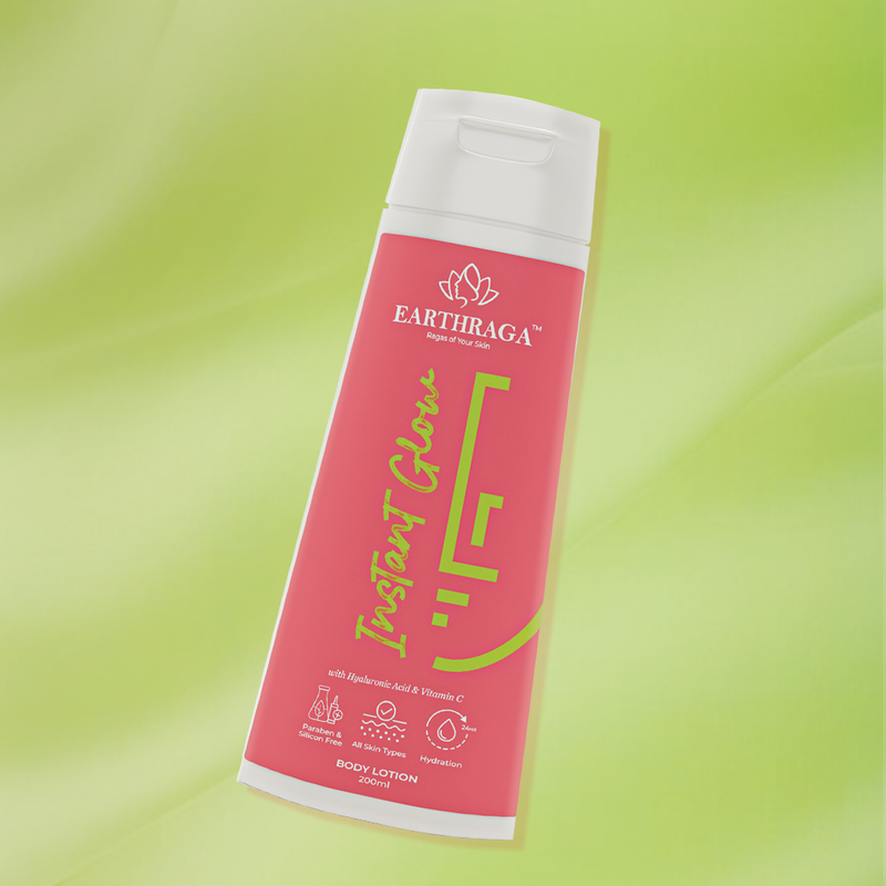 Earthraga Instant Glow Body Lotion | Glow-Boosting Moisturizer with ...