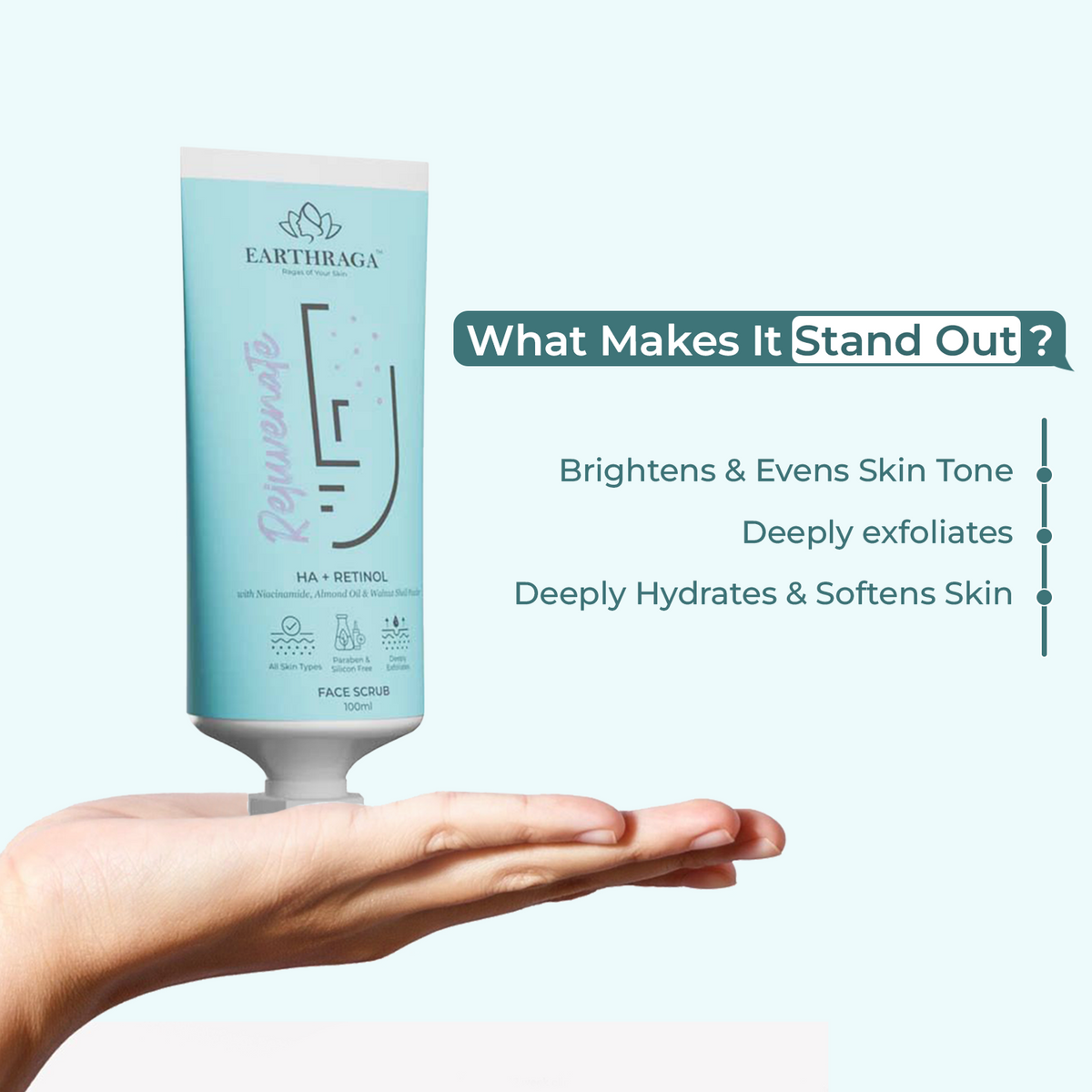 HA + Retinol Face Scrub | 100 ml