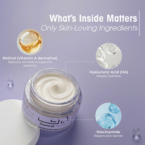 HA+Retinol Advanced Night Cream with Squalane & Vitamin E| 50.0 gm
